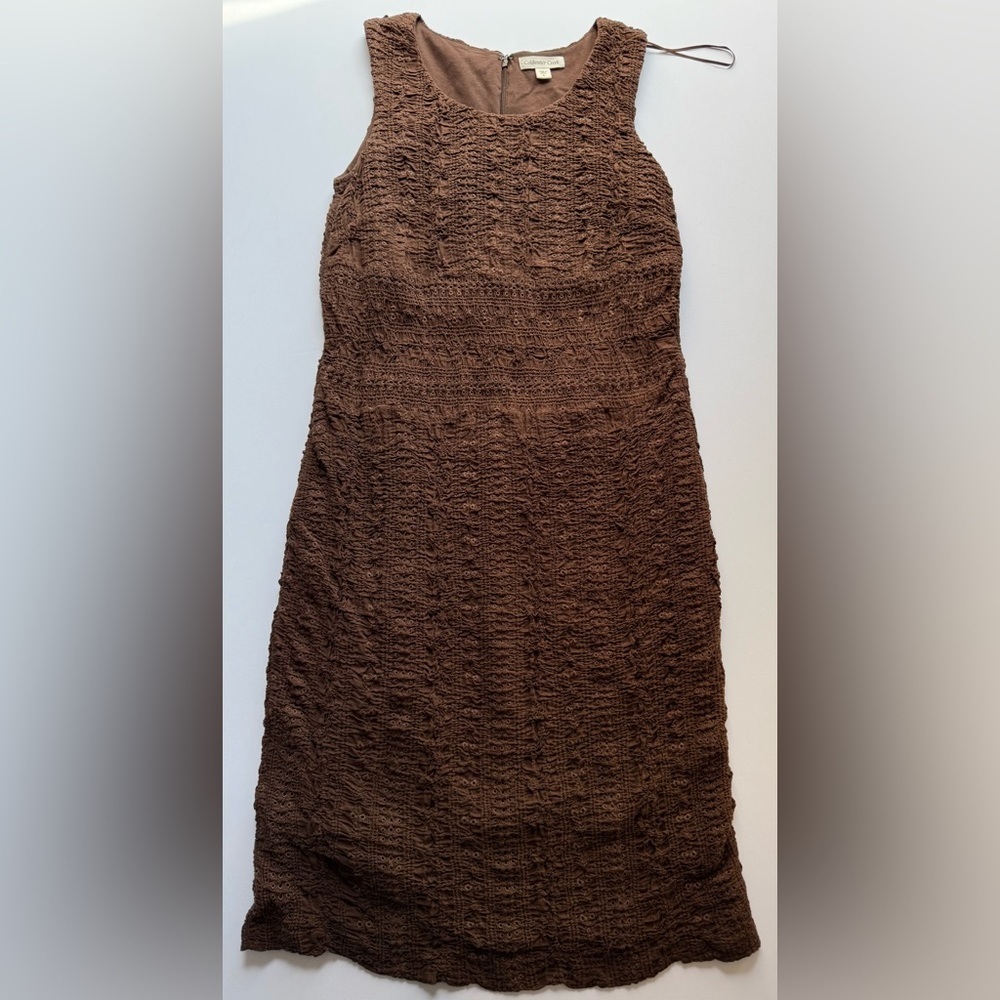 Coldwater Creek Chocolate Brown Skirt 🤎🍫 Body 100% COTTON ✅